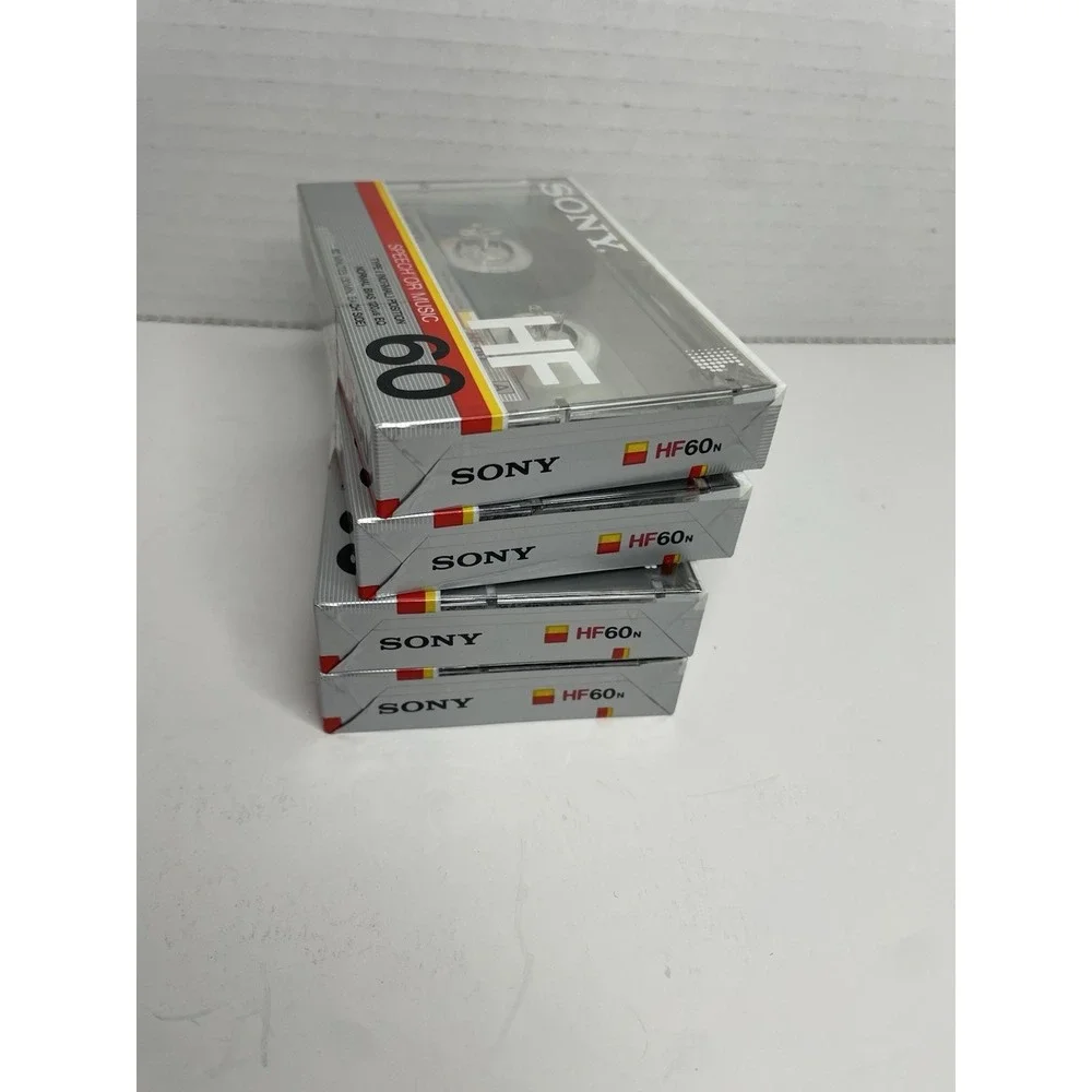 Sony HF 60 Minutes Normal Bias Cassette Tape Lot Of 4  NEW Sealed Vintage